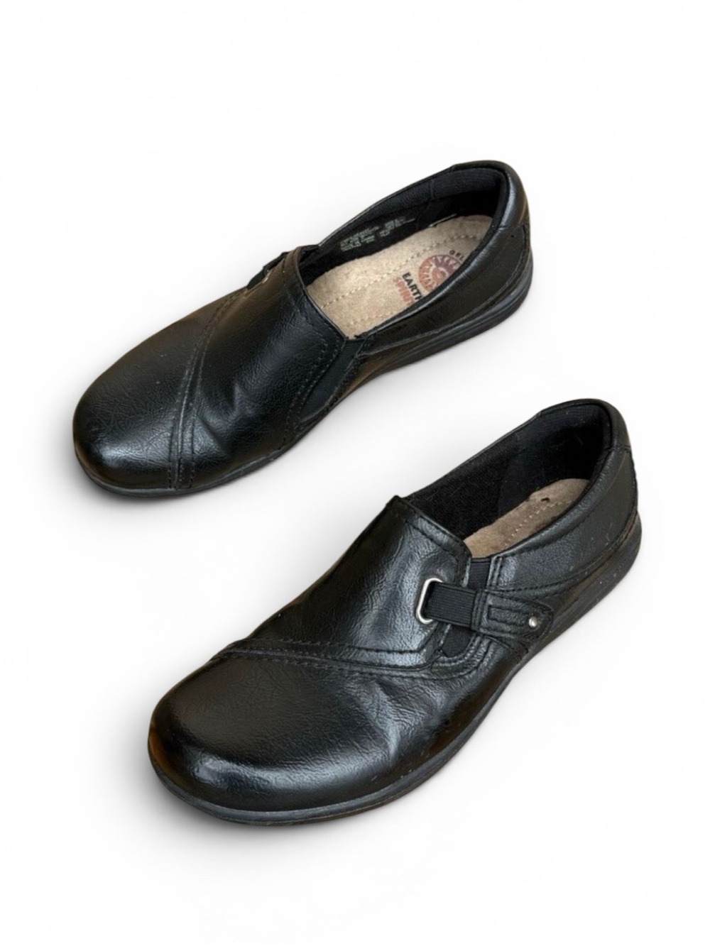 Earth Spirit Black Business Casual Loafers Slip On Comfort Women’s size 8
